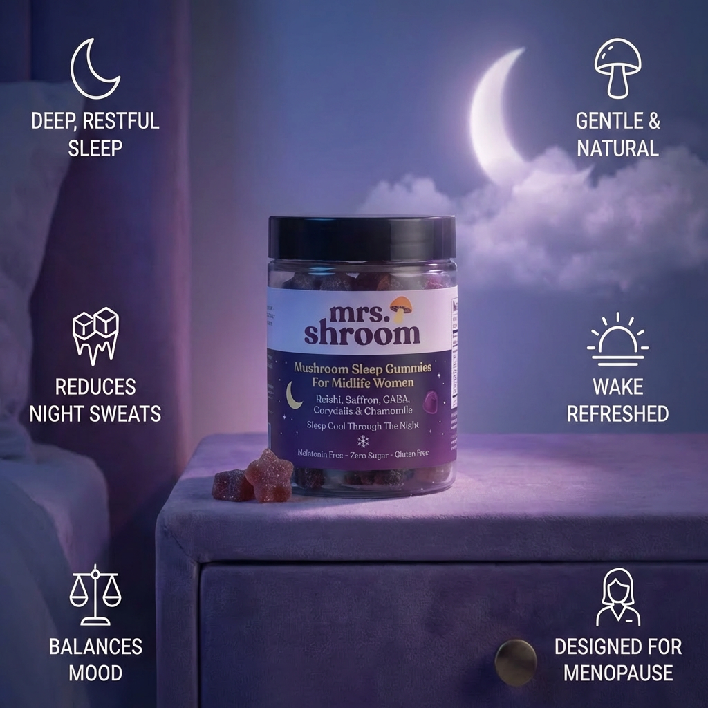 Mushroom Sleep Gummies For Menopausal Women
